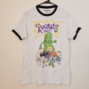 Nickelodeon Rugrats Women's Medium White and Black Tee